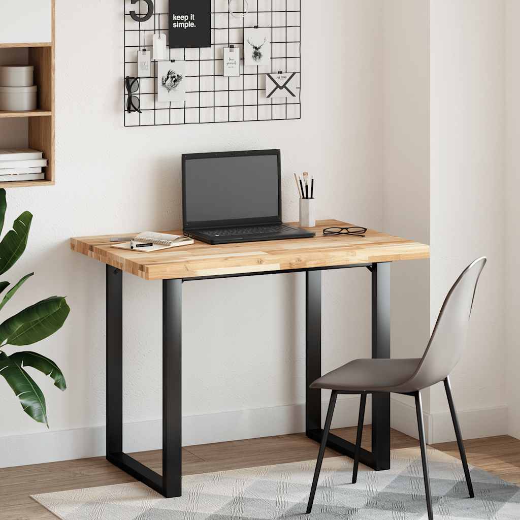 Dessus de table rectangulaire 80x70x4 cm bois massif d'acacia - XIOS