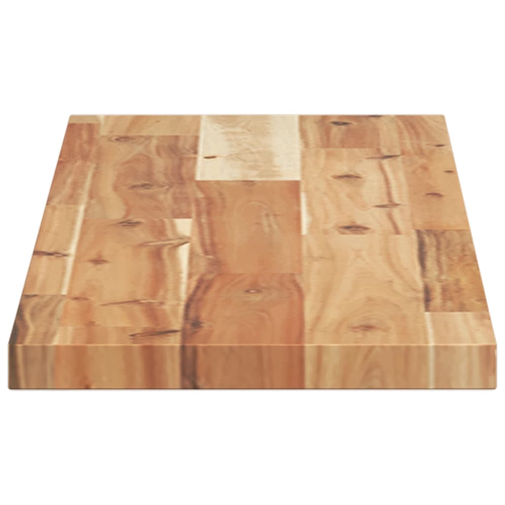 Dessus de table rectangulaire 80x20x2 cm bois massif d'acacia