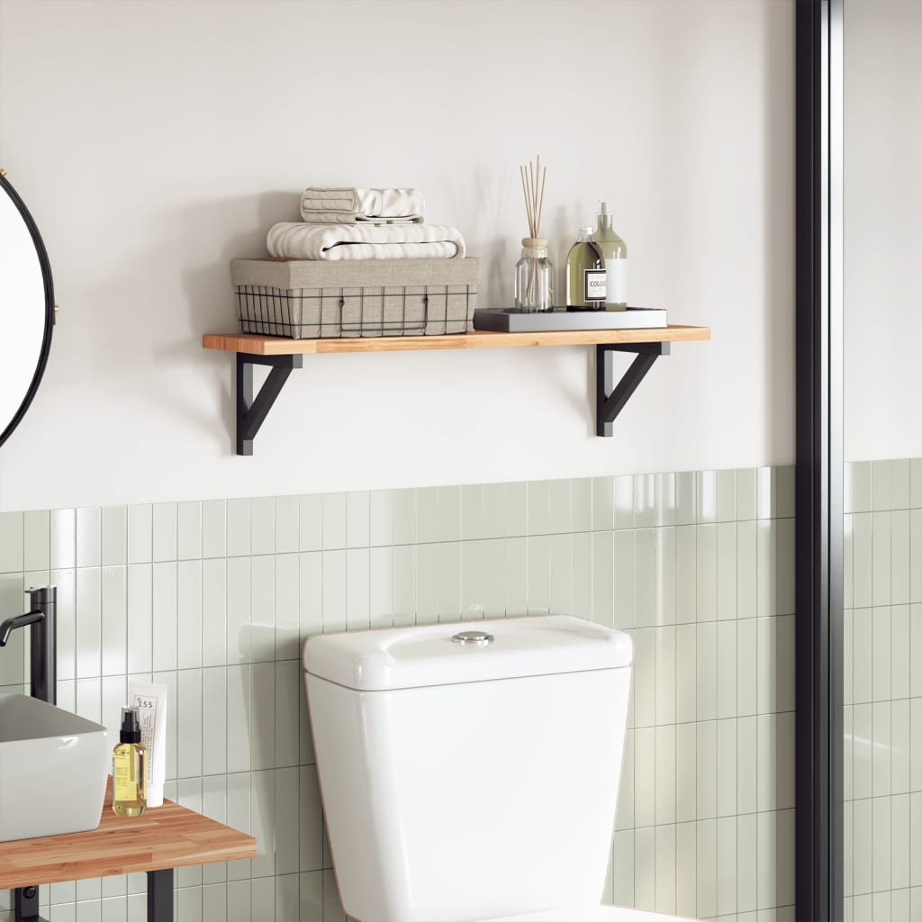 Dessus de table rectangulaire 80x20x2 cm bois massif d'acacia