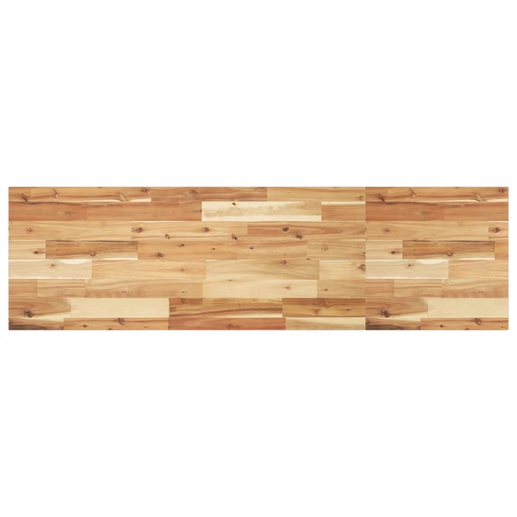 Dessus de table rectangulaire 140x40x2 cm bois massif d'acacia - XIOS