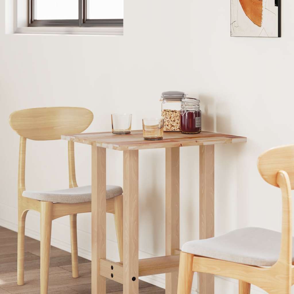 Dessus de table rectangulaire 80x50x2 cm bois massif d'acacia - XIOS