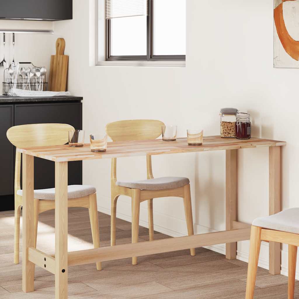 Dessus de table rectangulaire 140x50x2 cm bois massif d'acacia - XIOS