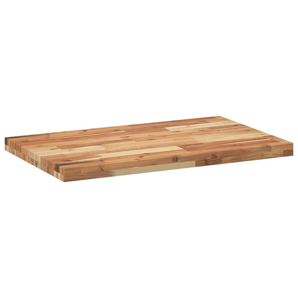 Dessus de table rectangulaire 100x50x4 cm bois massif d'acacia - XIOS