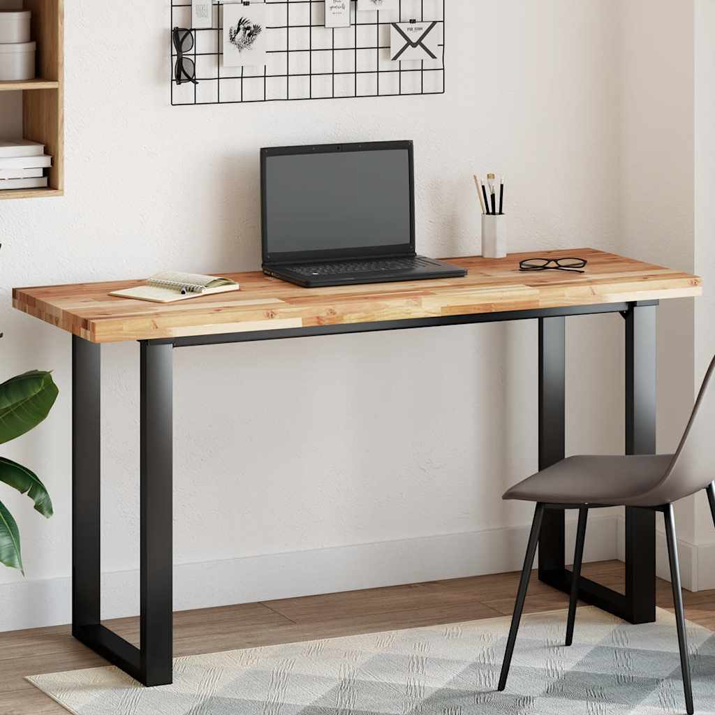 Dessus de table rectangulaire 120x50x4 cm bois massif d'acacia - XIOS