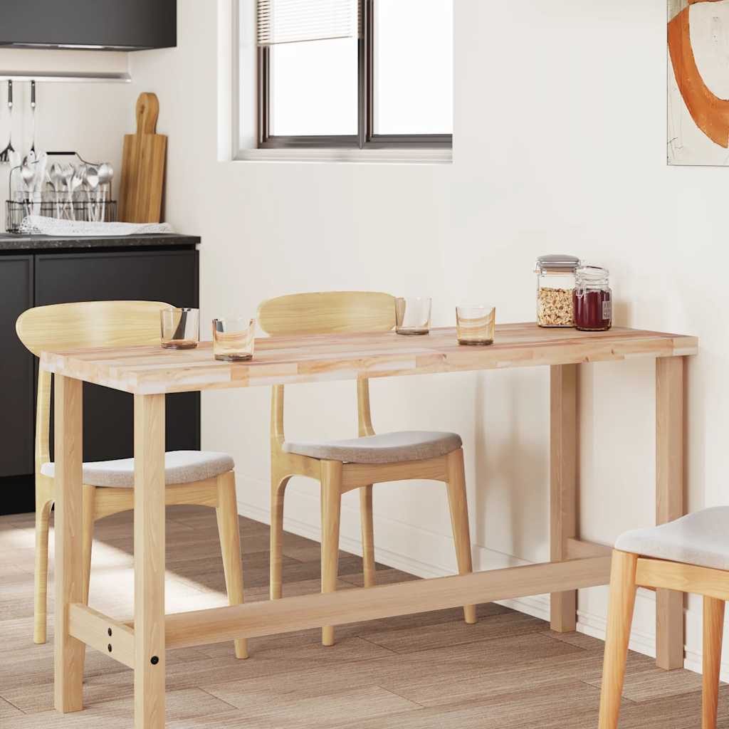 Dessus de table rectangulaire 160x50x4 cm bois massif d'acacia - XIOS