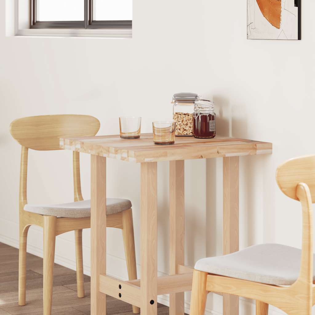 Dessus de table rectangulaire 80x60x4 cm bois massif d'acacia - XIOS