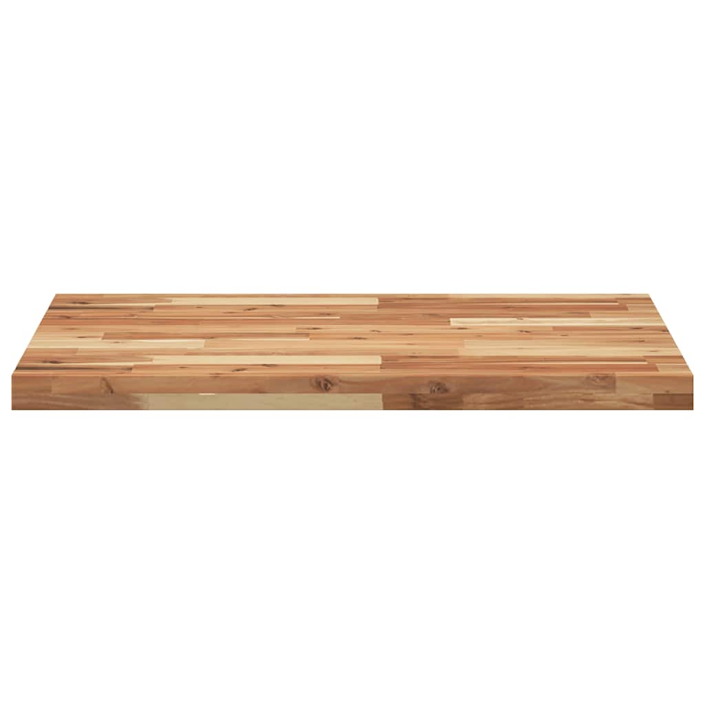 Dessus de table rectangulaire 80x60x4 cm bois massif d'acacia - XIOS