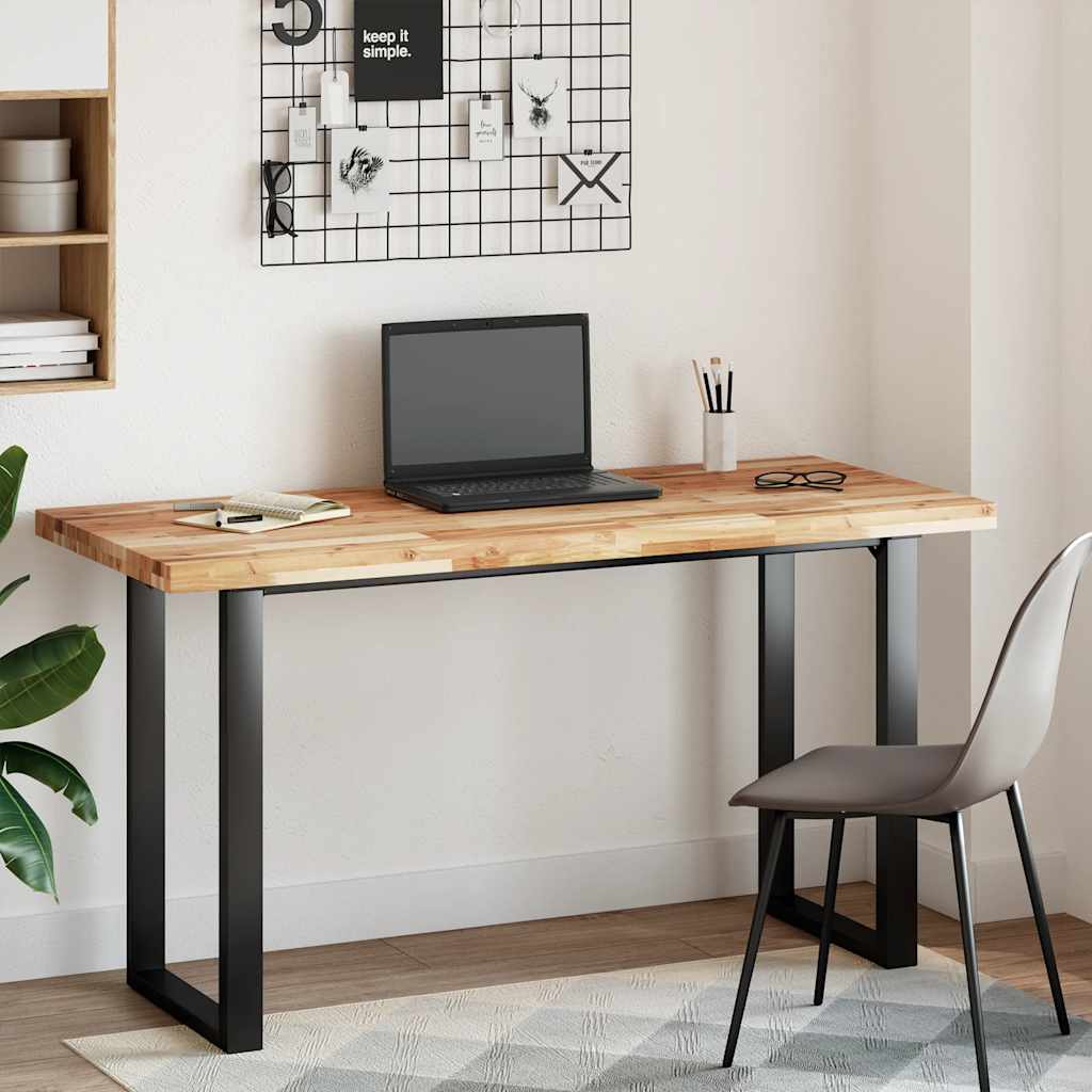 Dessus de table rectangulaire 120x60x4 cm bois massif d'acacia - XIOS