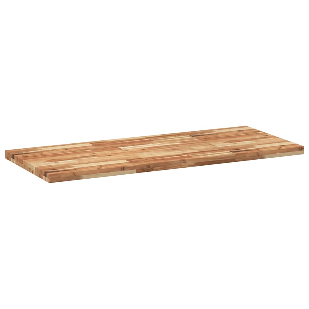 Dessus de table rectangulaire 140x60x4 cm bois massif d'acacia - XIOS