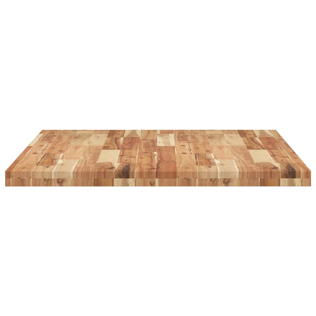 Dessus de table rectangulaire 100x80x4 cm bois massif d'acacia - XIOS
