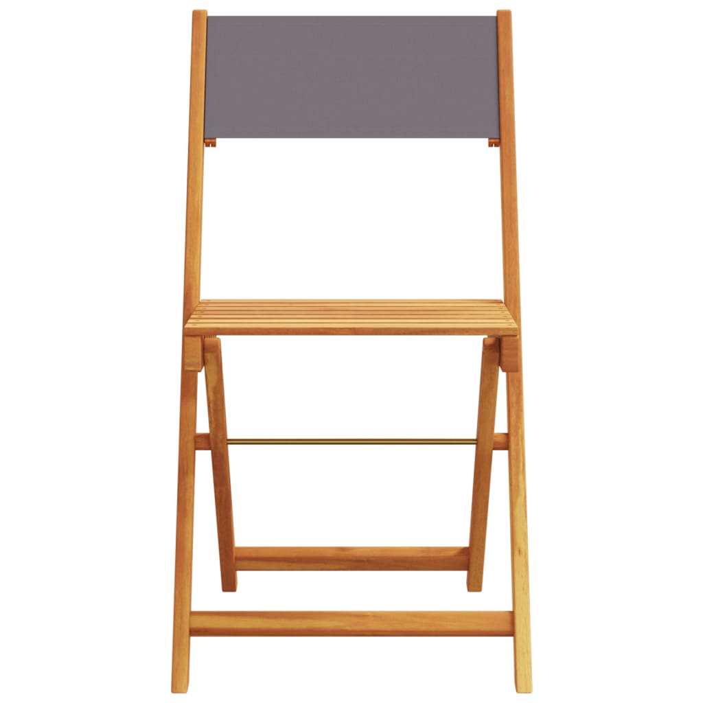 Ensemble de bistro 3 pcs anthracite tissu et bois massif - XIOS