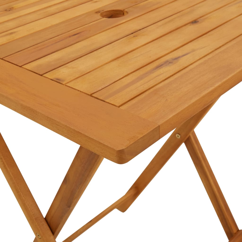 Ensemble de bistro 3 pcs bleu et blanc tissu et bois massif - XIOS