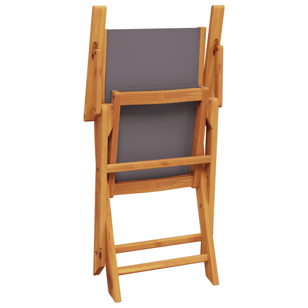 Ensemble de bistro 3 pcs anthracite tissu et bois massif - XIOS