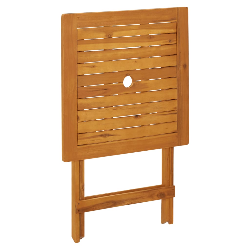 Ensemble de bistro 3 pcs taupe tissu et bois massif - XIOS