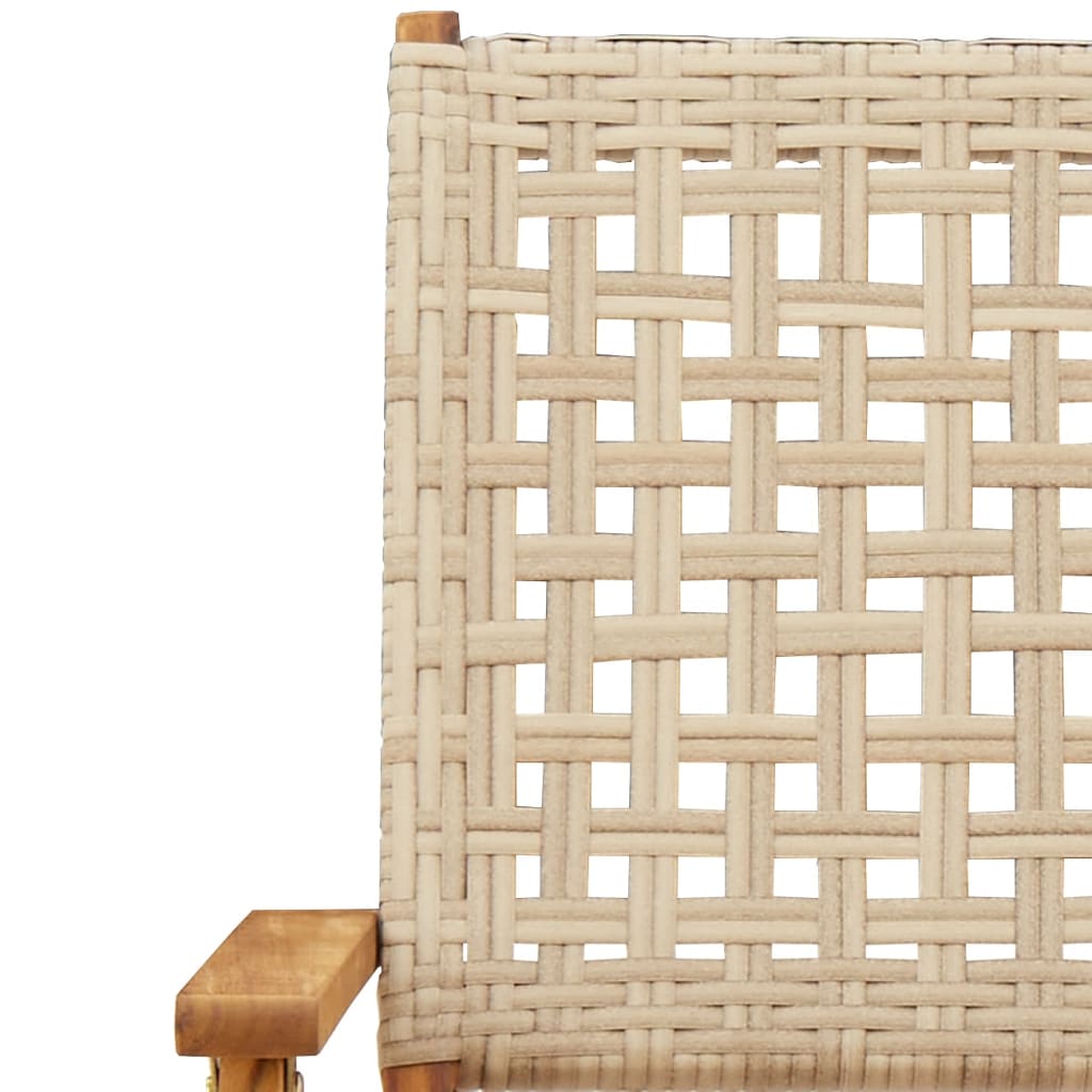 Ensemble à manger de jardin 5 pcs résine tressée et bois massif - XIOS