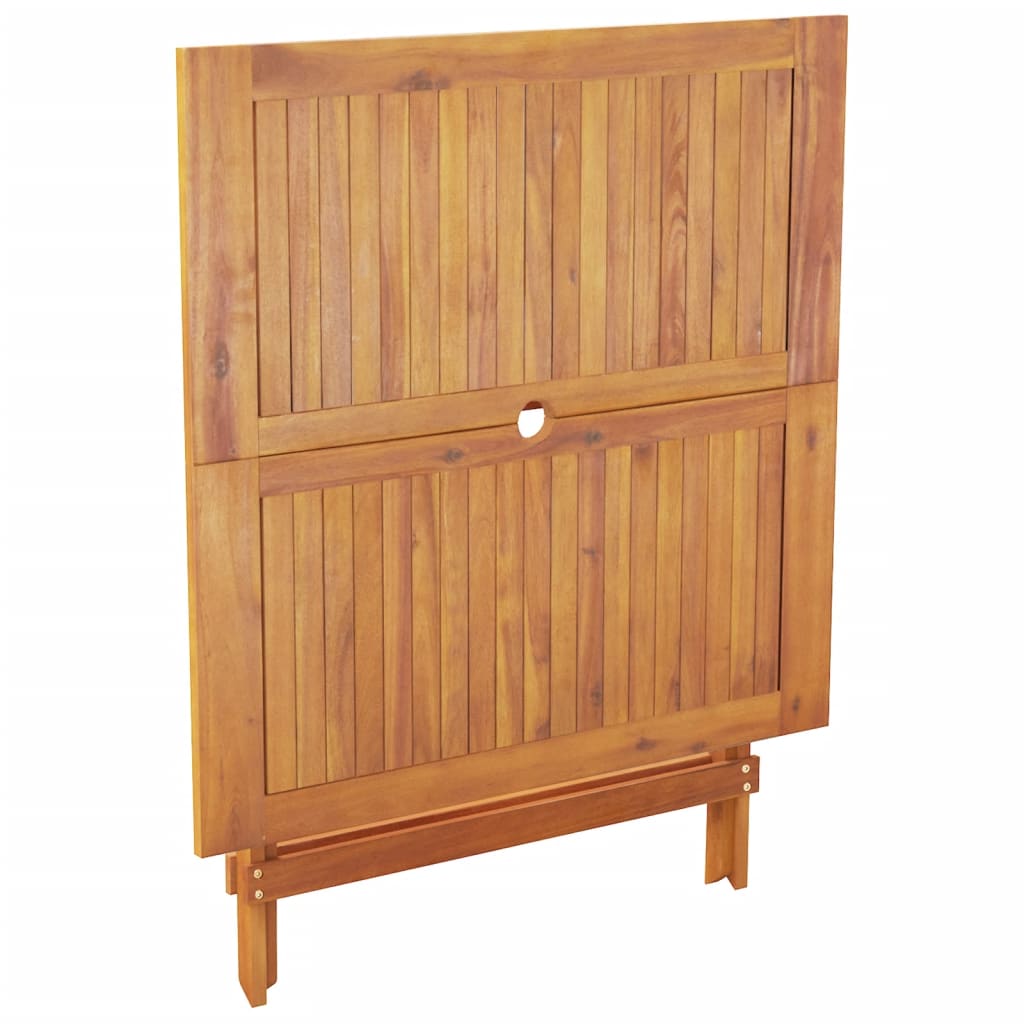 Ensemble à manger de jardin 5 pcs résine tressée et bois massif - XIOS