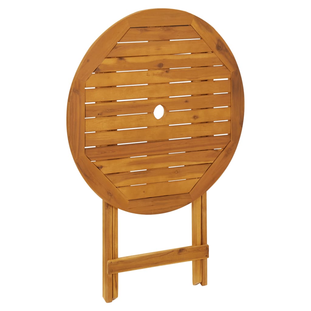 Ensemble de bistro 3 pcs gris polypropylène et bois massif - XIOS
