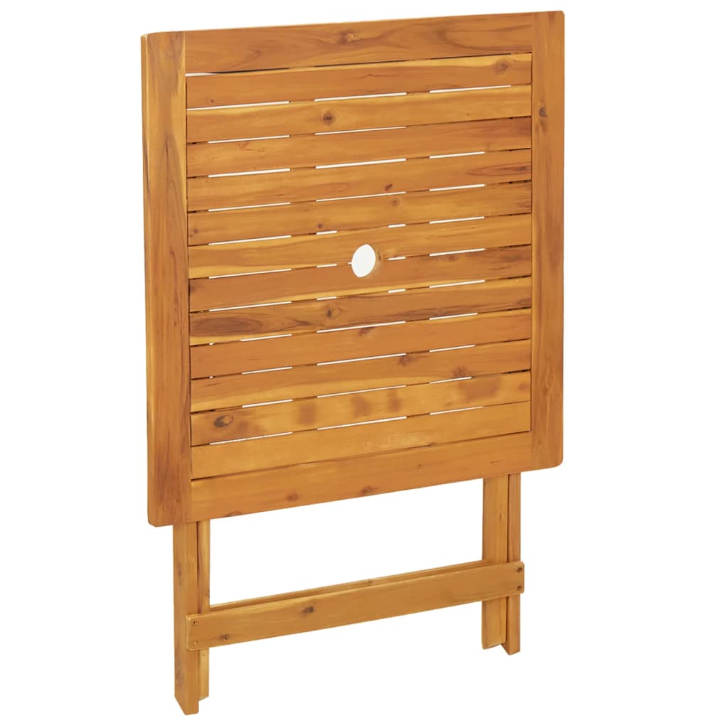 Ensemble de bistro 3 pcs taupe tissu et bois massif - XIOS