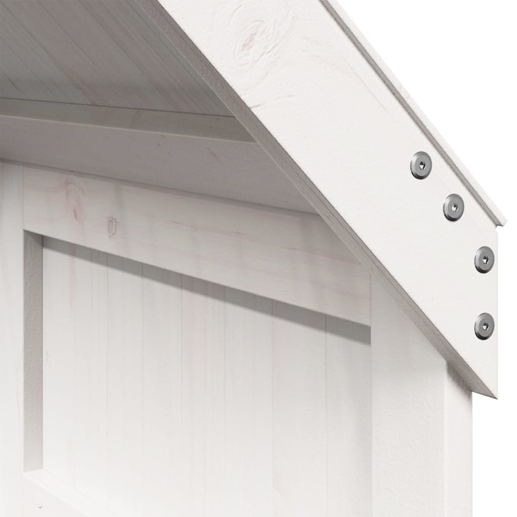 Lit superposé sans matelas blanc 80x200 cm bois de pin massif - XIOS