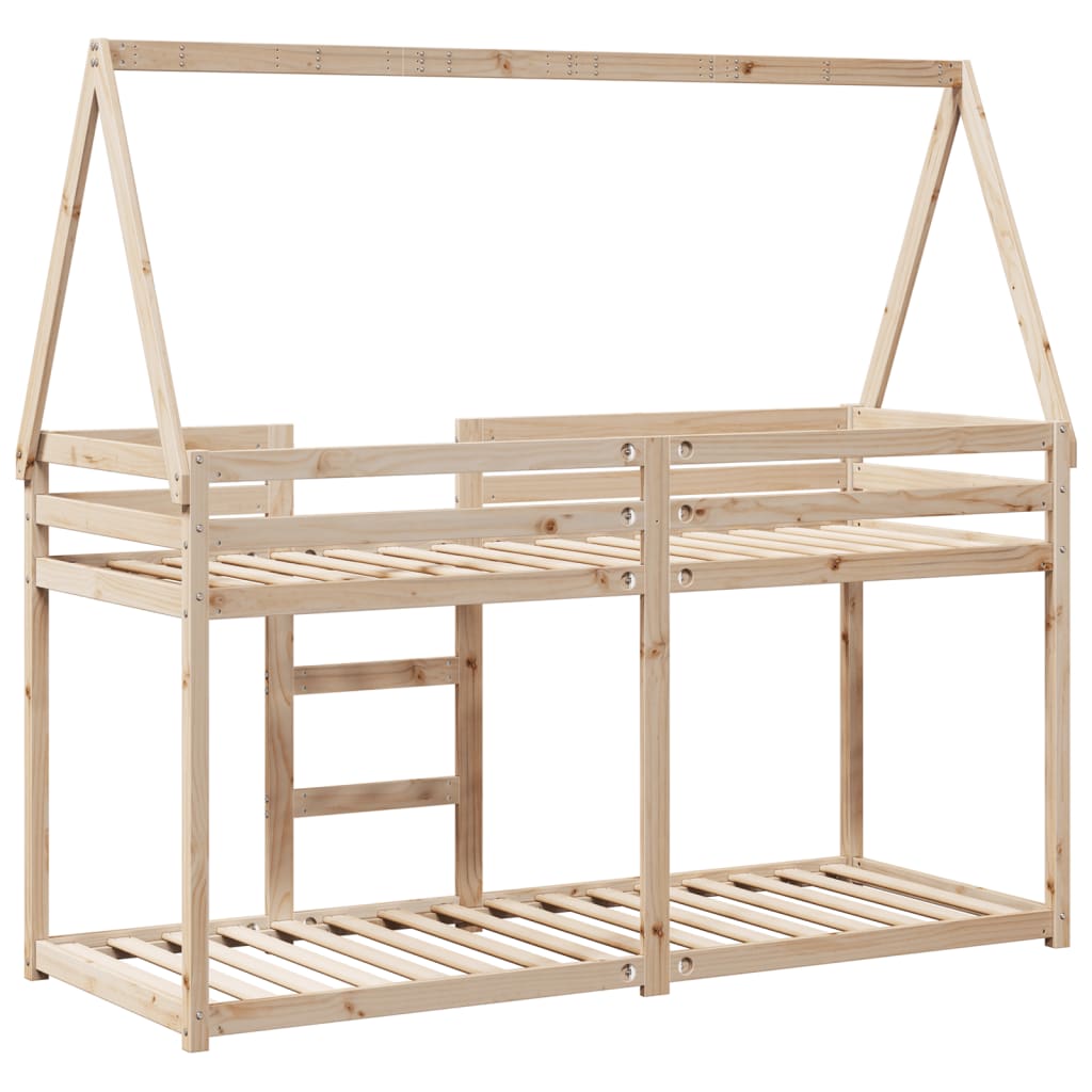 Lit superposé sans matelas 90x190 cm bois de pin massif - XIOS