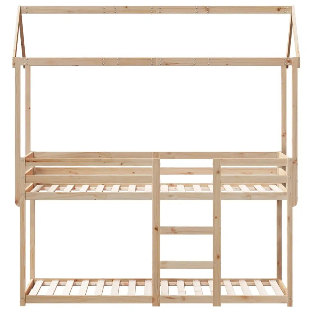 Lit superposé sans matelas 90x200 cm bois de pin massif - XIOS