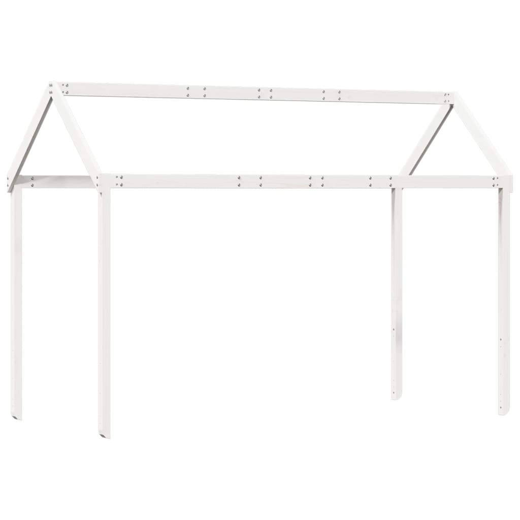 Lit superposé sans matelas blanc 90x200 cm bois de pin massif - XIOS