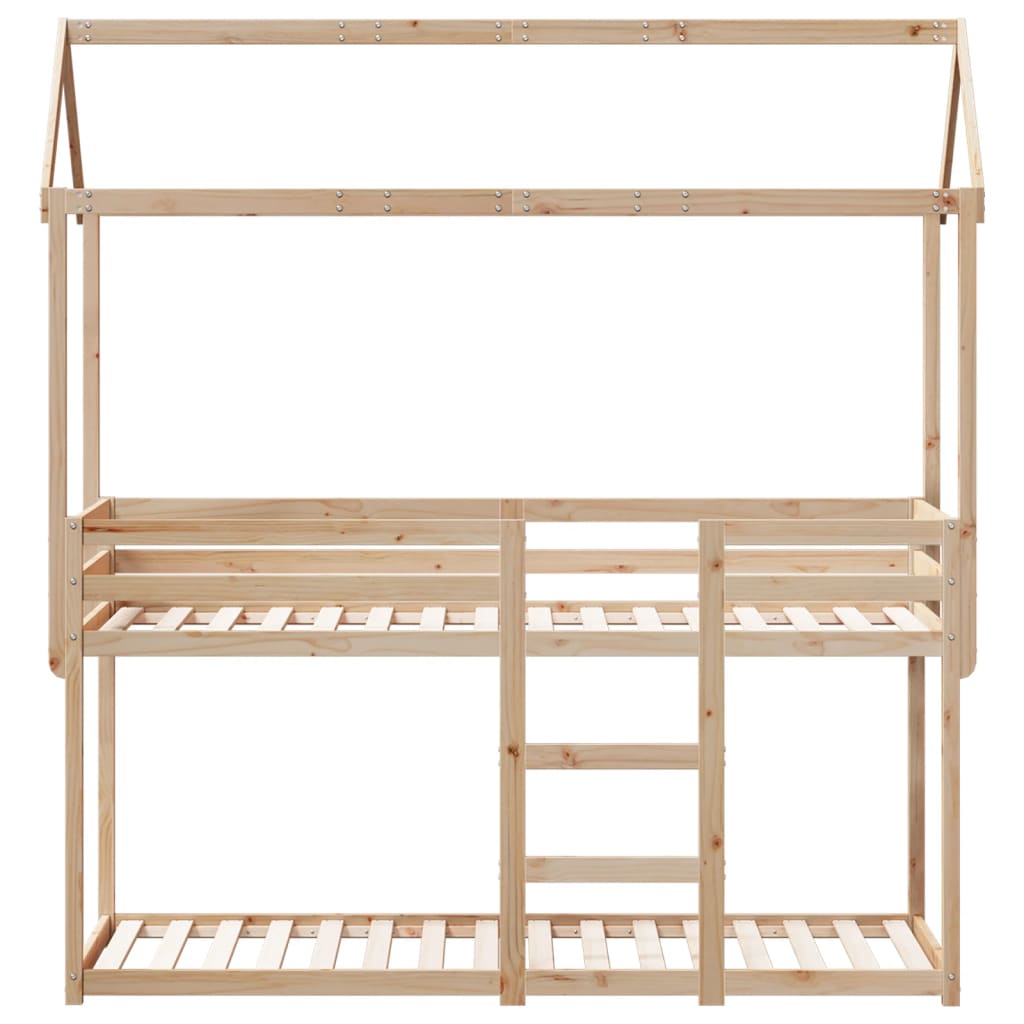 Lit superposé sans matelas 90x190 cm bois de pin massif - XIOS
