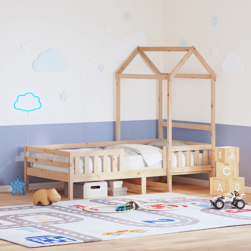 Cadre de lit avec toit sans matelas 80x200 cm - XIOS
