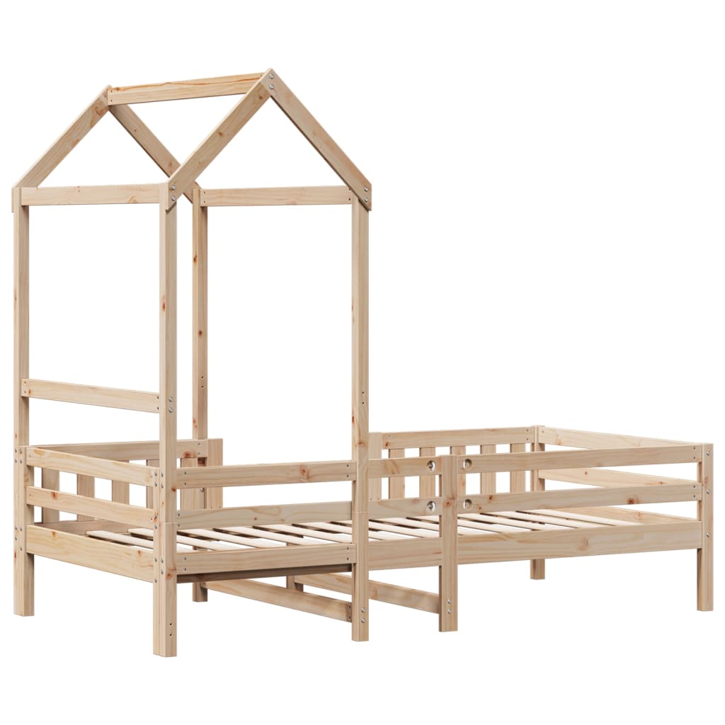 Cadre de lit avec toit sans matelas 75x190 cm - XIOS