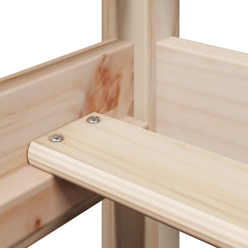 Lit de jour avec toit sans matelas 80x200 cm bois massif - XIOS