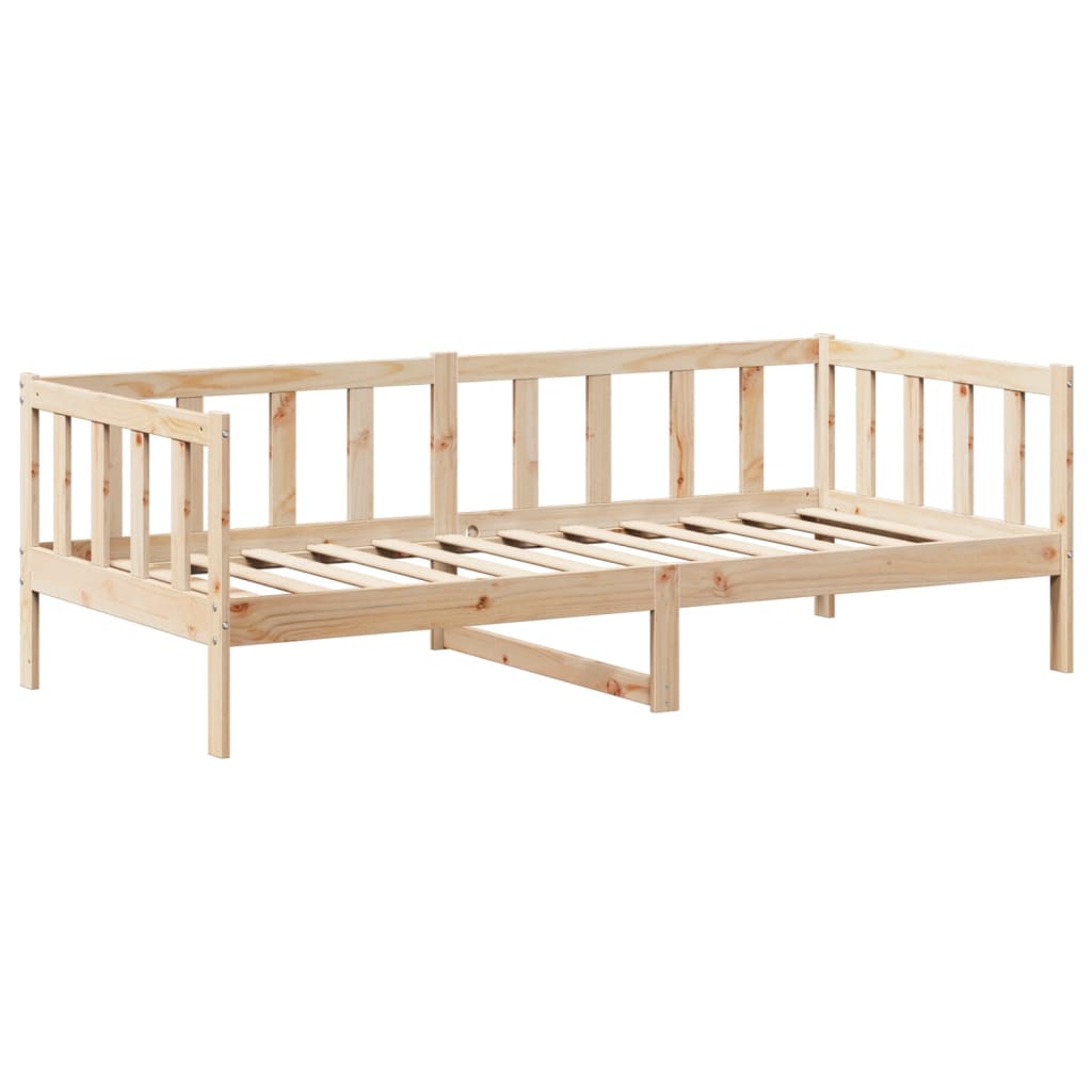 Lit de jour avec toit sans matelas 80x200 cm bois massif - XIOS