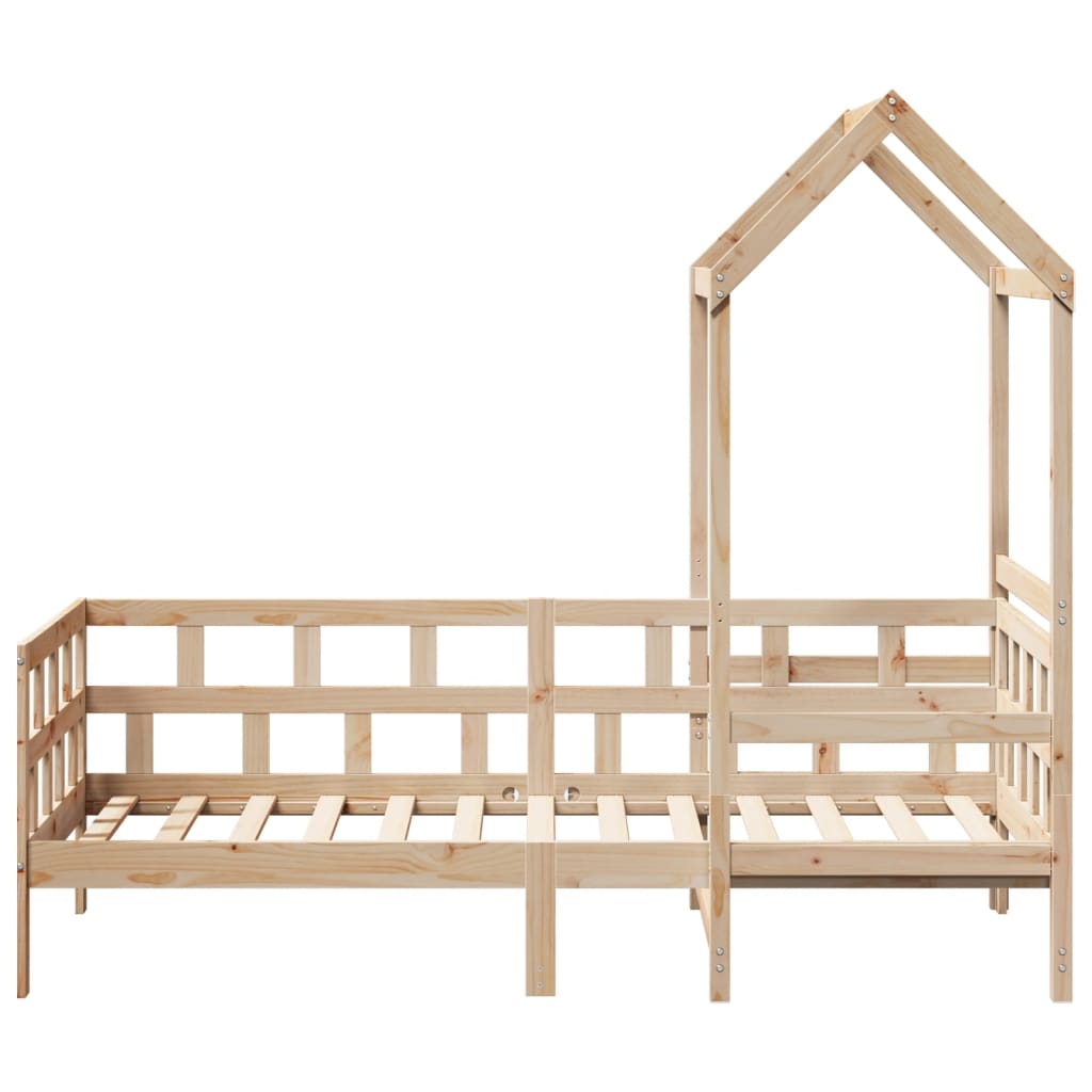 Lit de jour avec toit sans matelas 80x200 cm bois massif - XIOS