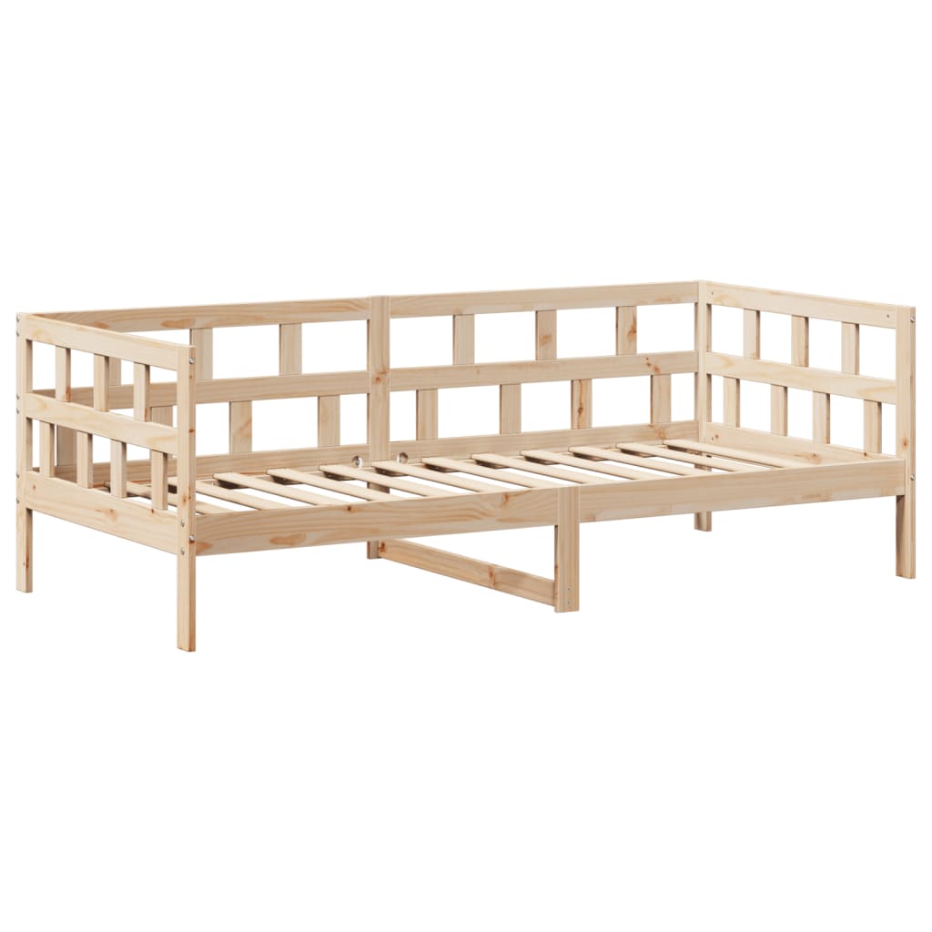 Lit de jour avec toit sans matelas 80x200 cm bois massif - XIOS
