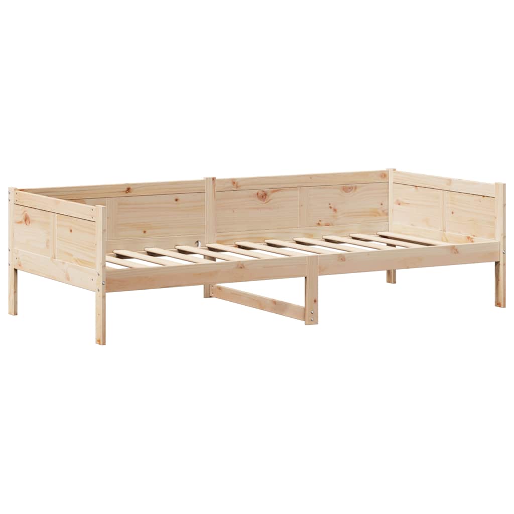 Lit de jour avec toit sans matelas 80x200 cm bois massif - XIOS