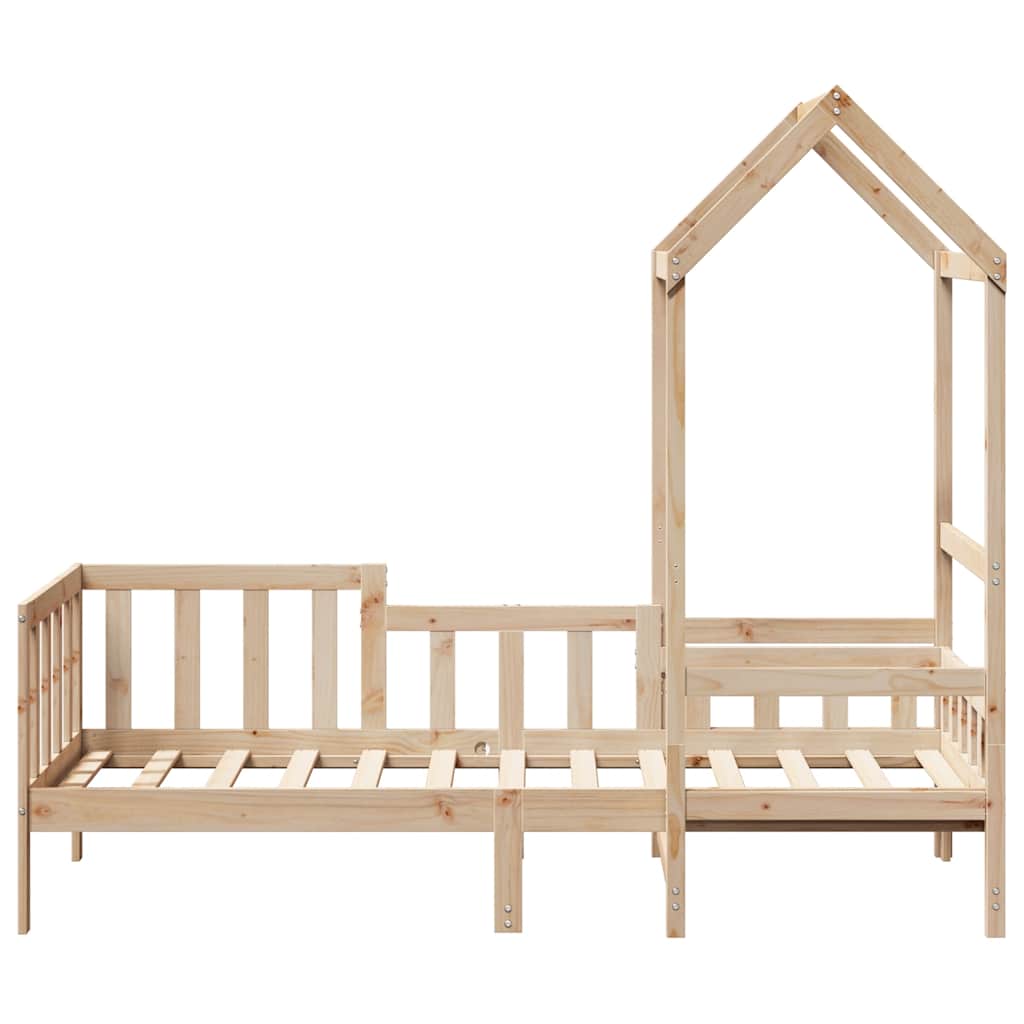 Lit de jour avec toit sans matelas 80x200 cm bois massif - XIOS