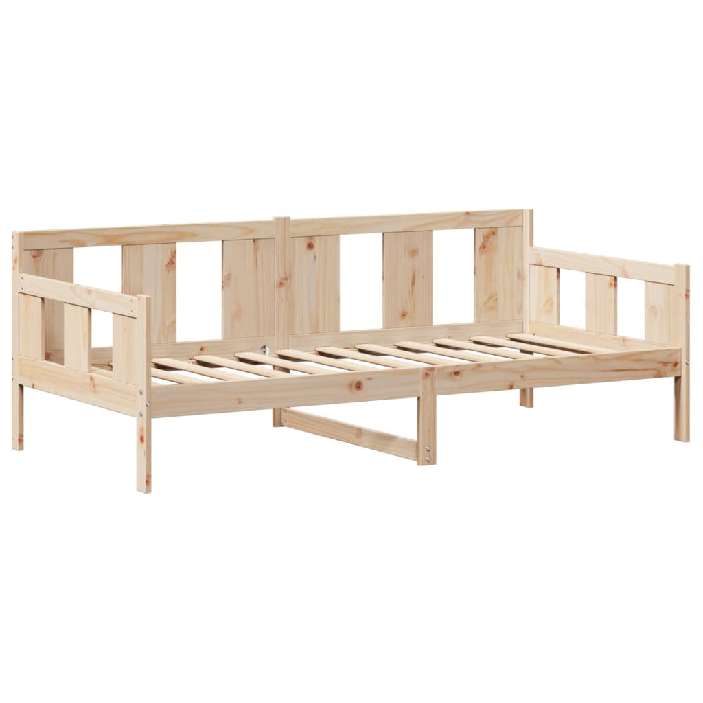 Lit de jour avec toit sans matelas 90x200 cm bois massif