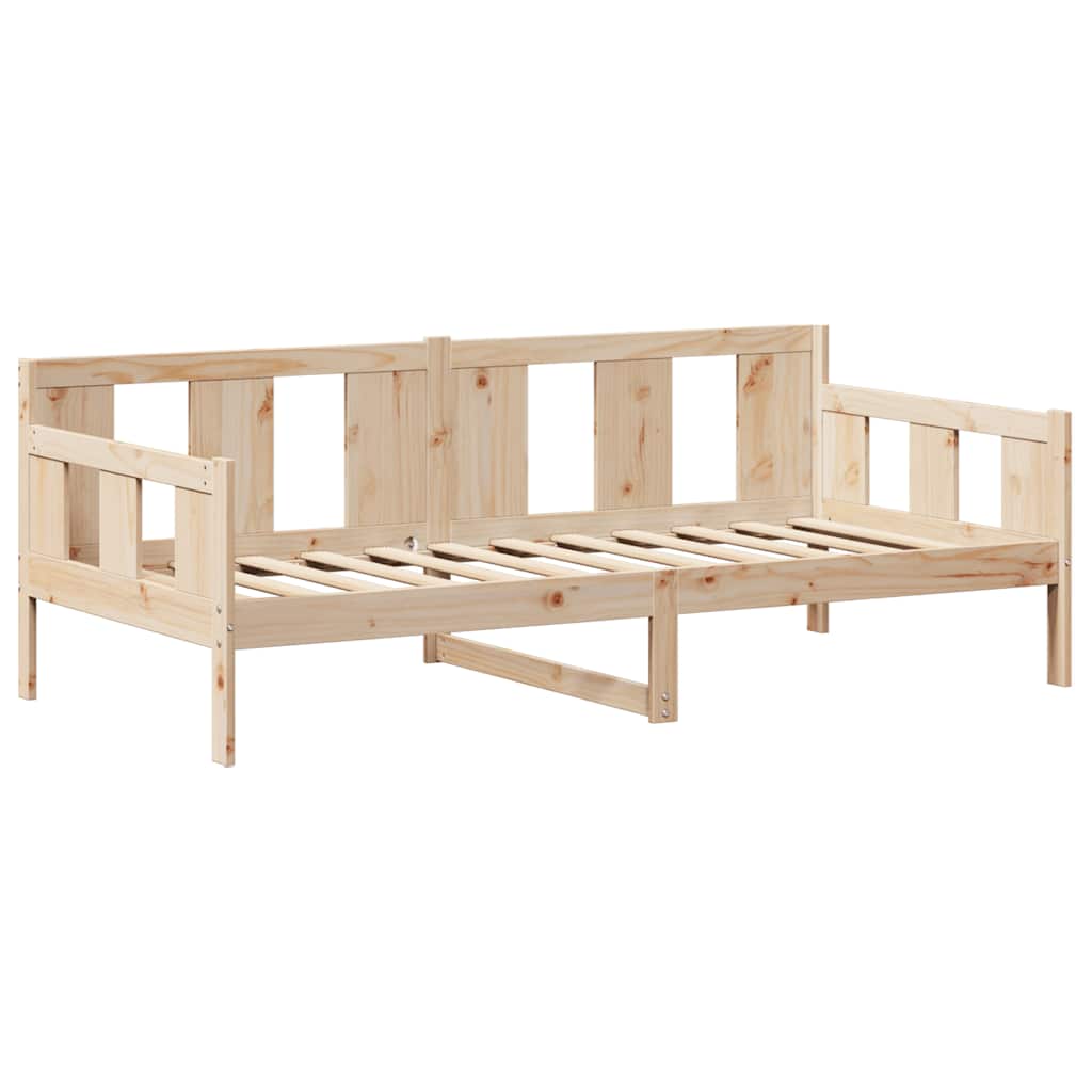 Lit de jour avec toit sans matelas 90x190 cm bois massif - XIOS