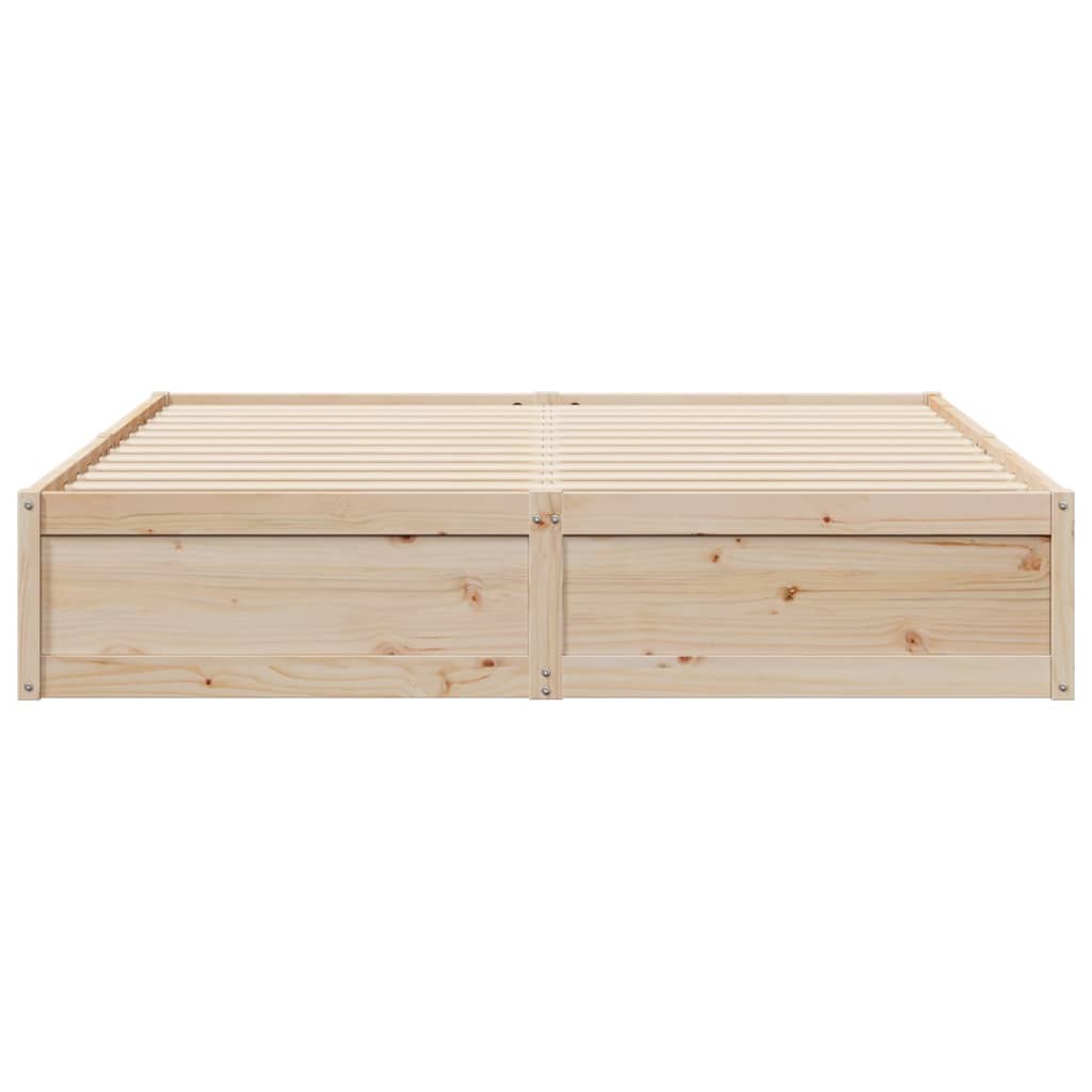 Cadre de lit sans matelas 180x200 cm bois massif de pin - XIOS