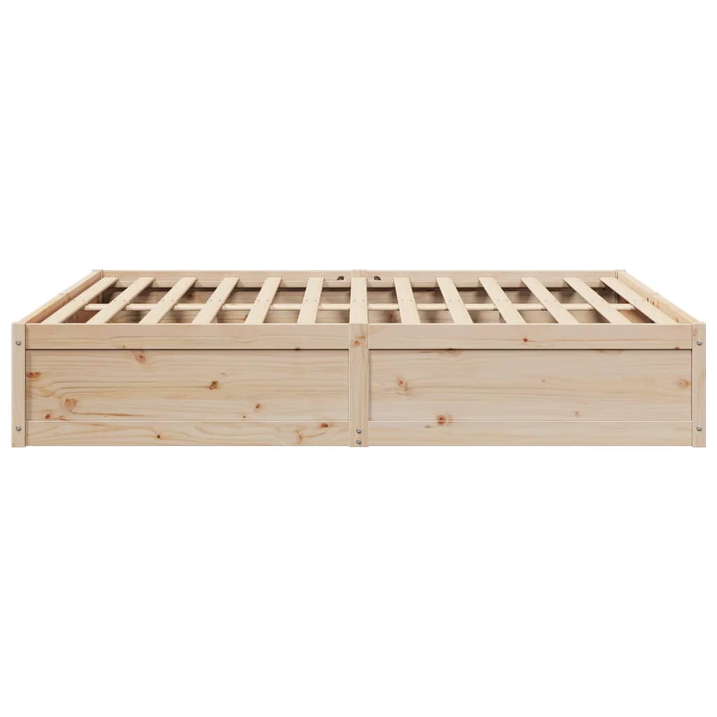 Cadre de lit sans matelas 180x200 cm bois massif de pin - XIOS