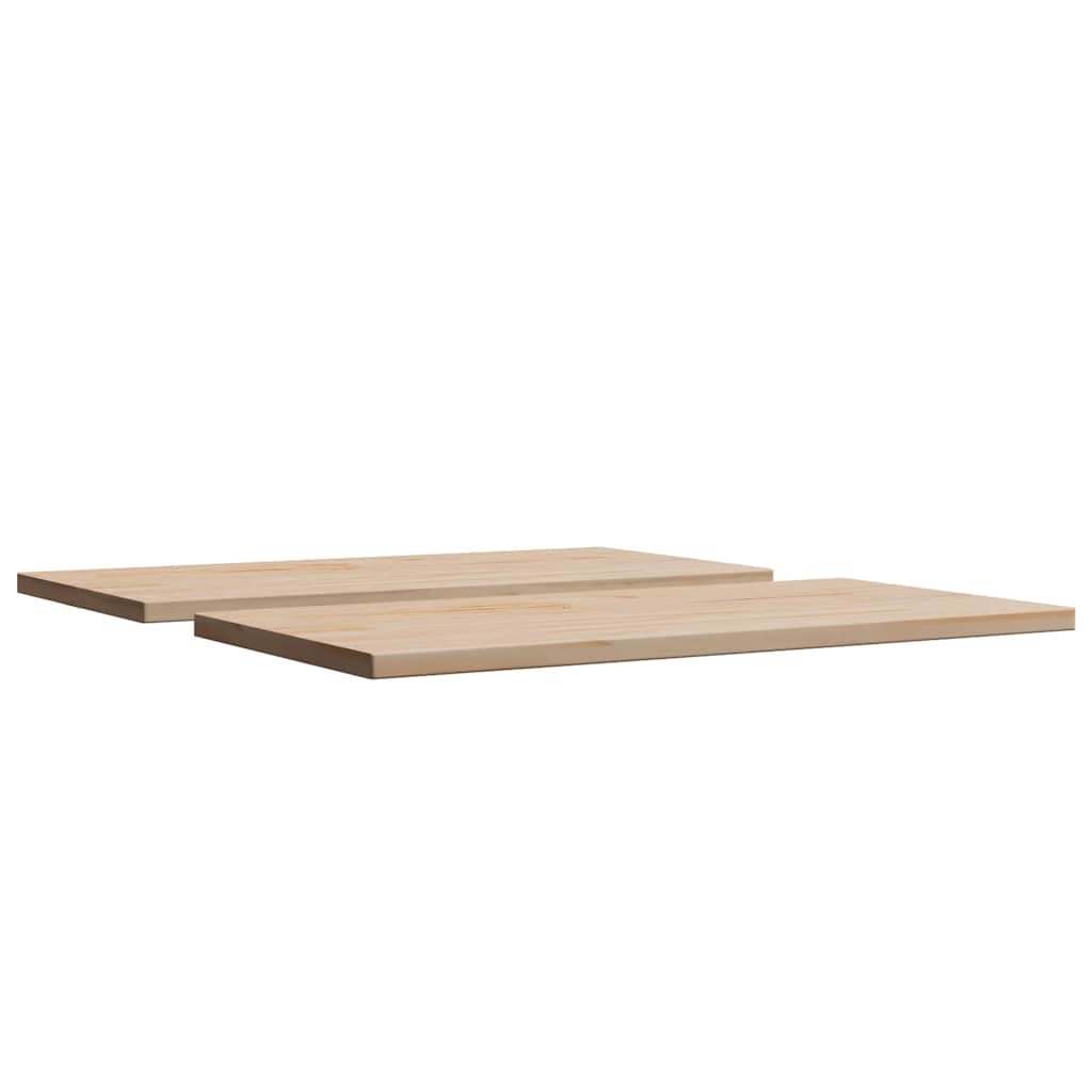 Dessus de table 2 pcs 60x30x1,7cm rectangulaire bois pin massif
