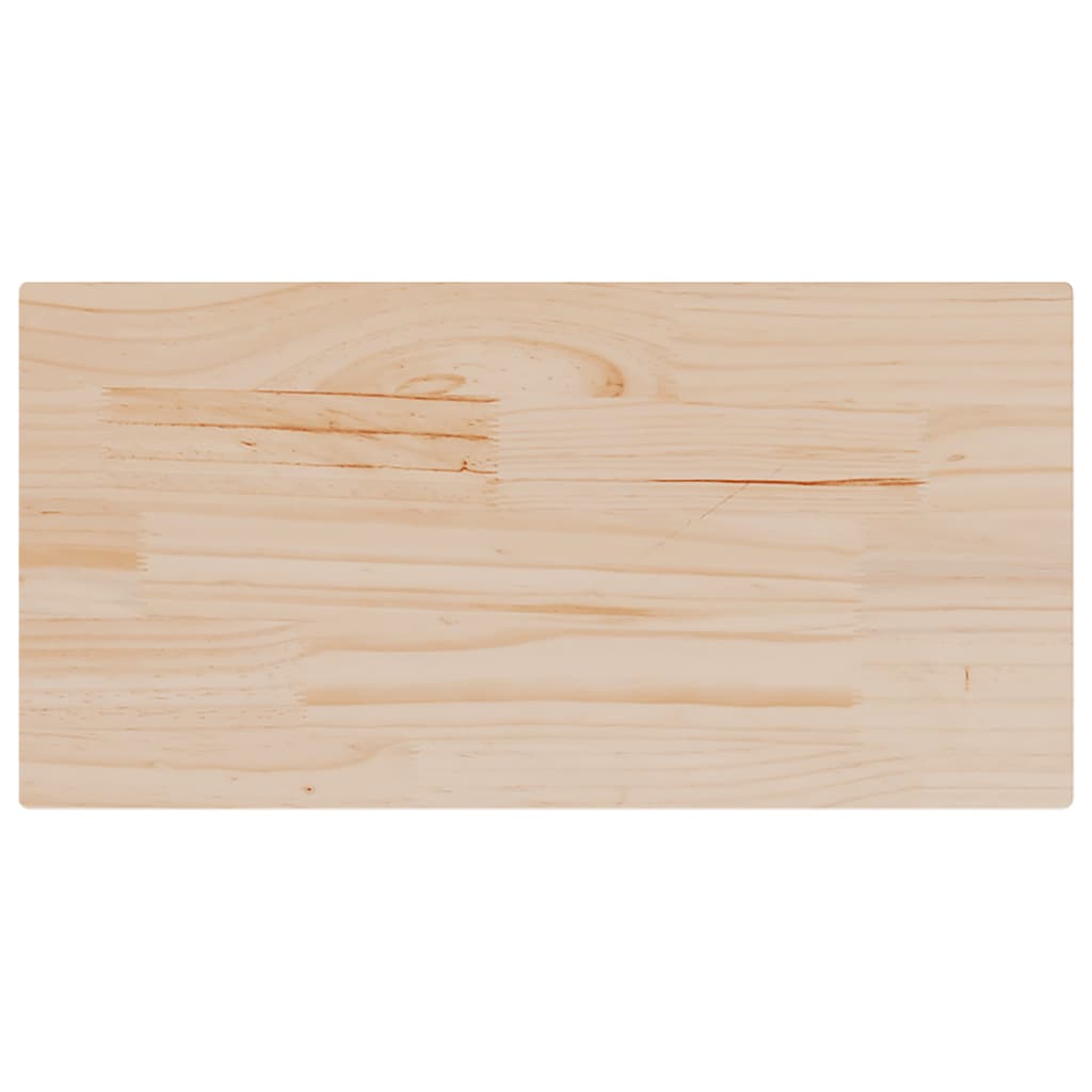 Dessus de table 2 pcs 80x40x2,5cm rectangulaire bois pin massif