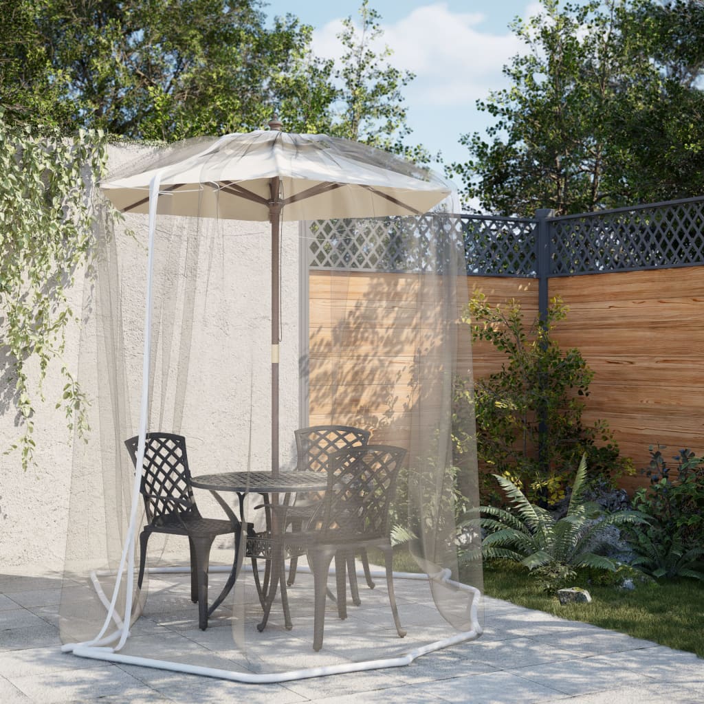 Moustiquaire pour parasol 220 maille blanc Φ300x230 cm Moustiquaires vidaXL