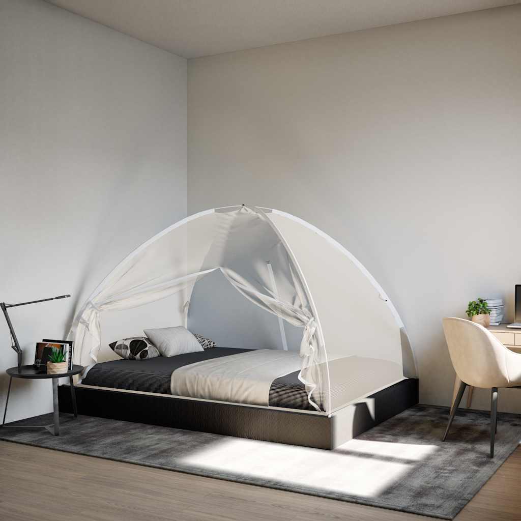 Moustiquaire mongole avec portes 220 maille blanc 200x120x130cm Moustiquaires vidaXL