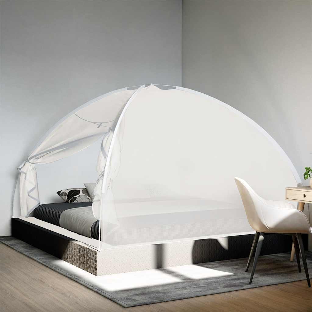 Moustiquaire mongole avec portes 220 maille blanc 200x200x135cm Moustiquaires vidaXL