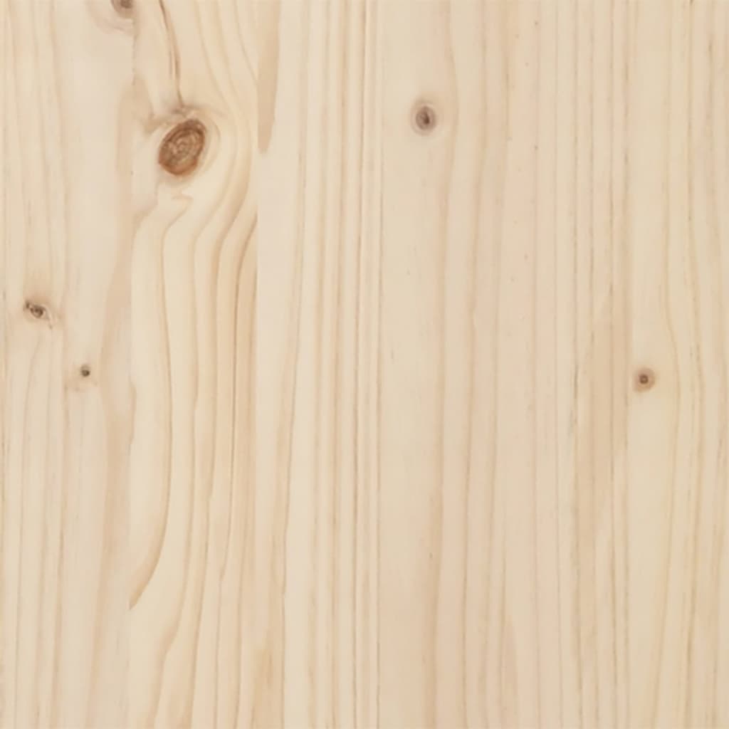 Table basse cadre en X 80x50x40,5cm bois de pin massif et fonte Tables à manger vidaXL