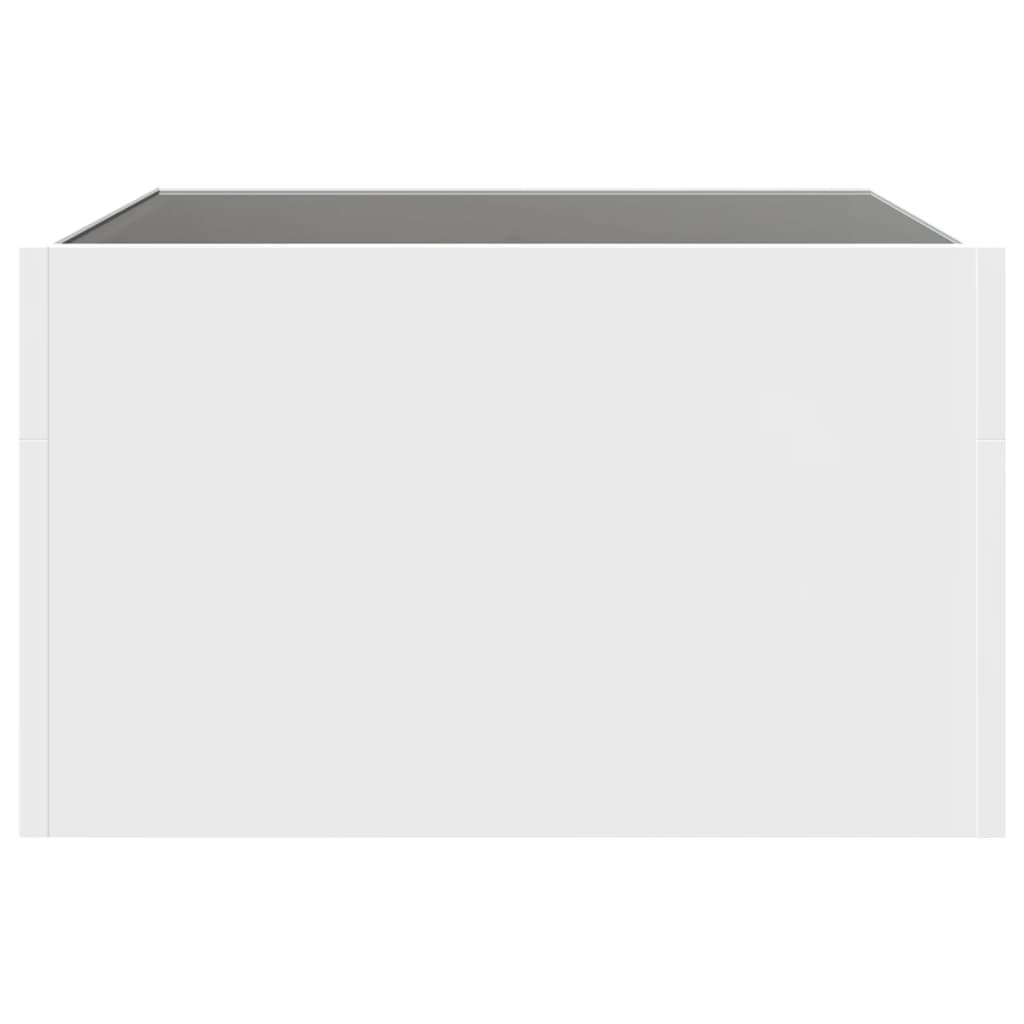 Table basse avec LED infini blanc 50x50x30 cm - XIOS