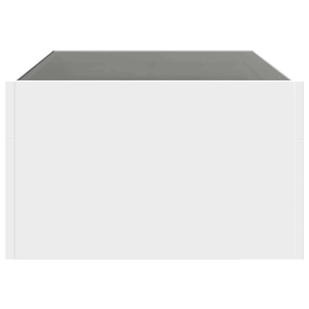 Table basse avec LED infini blanc 90x50x30 cm - XIOS