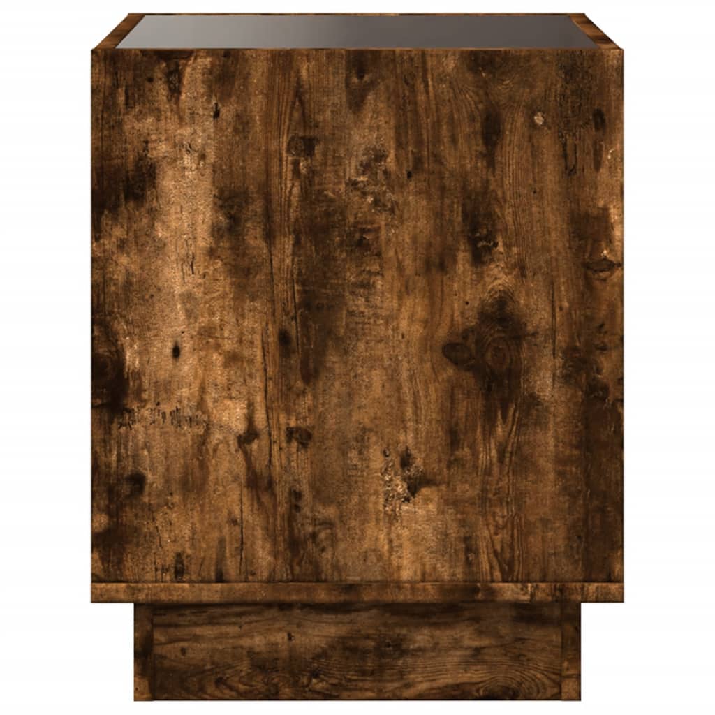Table basse avec LED Infinity chêne fumé 50x50x50 cm - XIOS