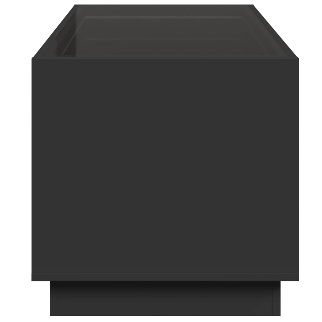 Table basse avec LED infini noir 70x50x50 cm - XIOS