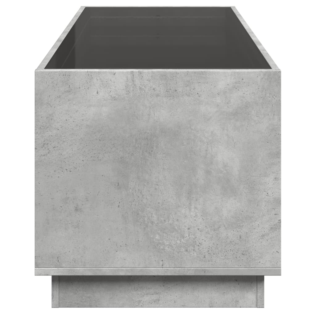 Table basse avec LED infini gris béton 90x50x50 cm - XIOS